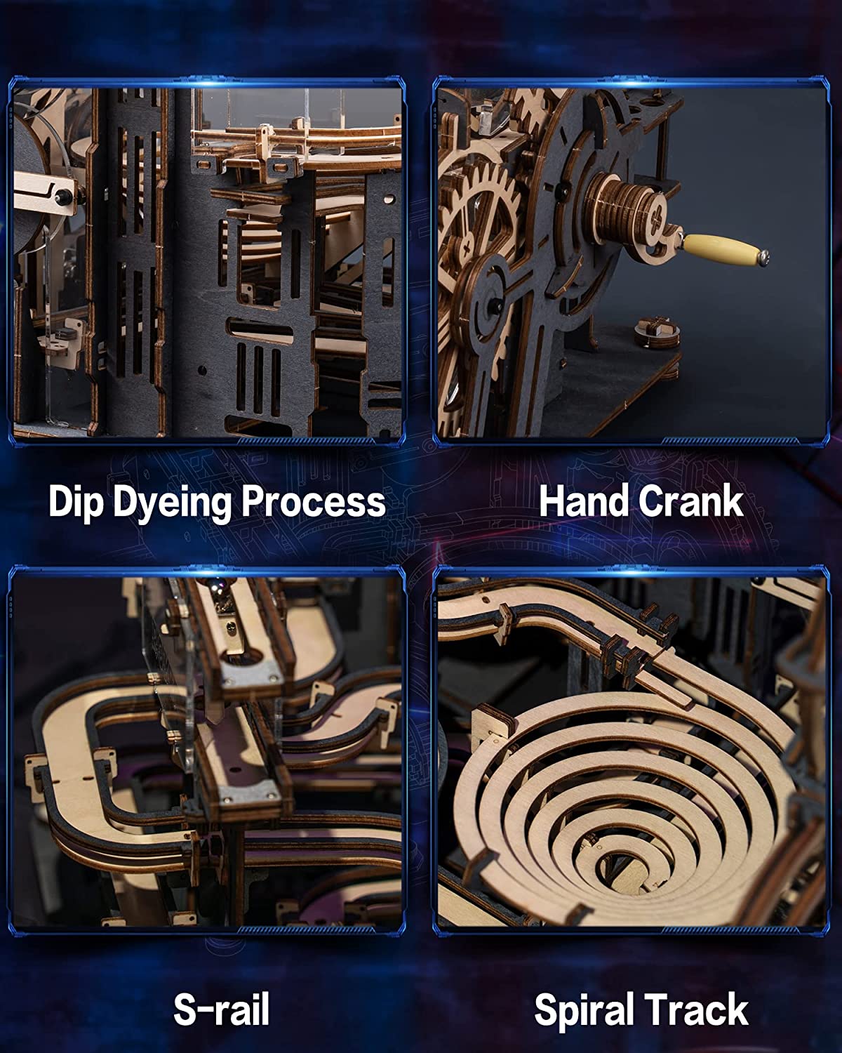 RoWood Marble Run 3D Wooden Puzzles for Adults Make Community